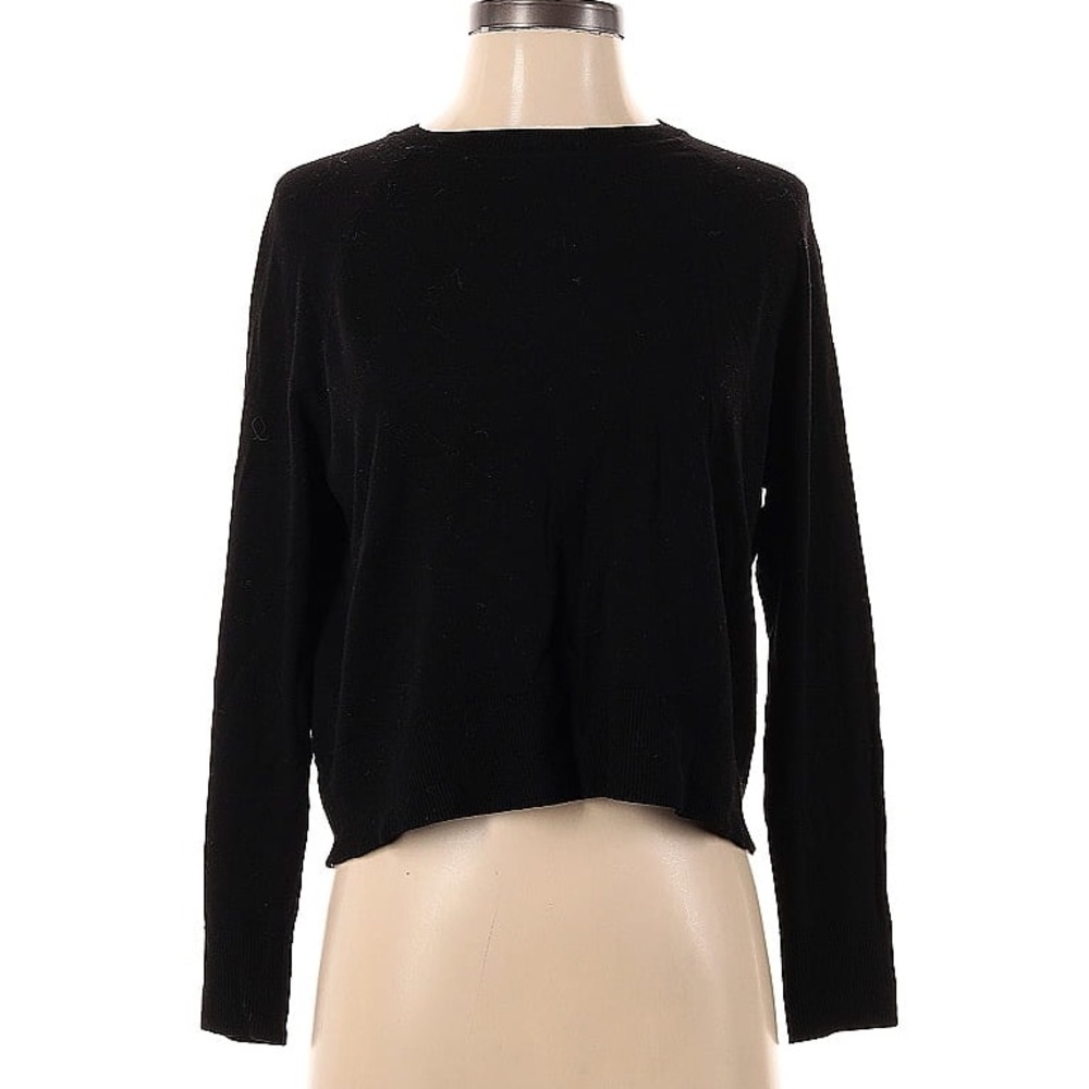 Mango Black Pullover Sweater